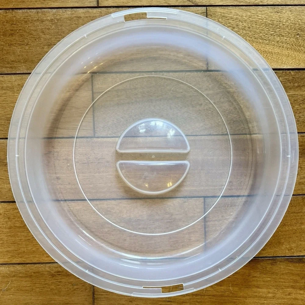 VTG Rubbermaid 7 Slot Servin Saver Fruit Veggie‎ Chip Dip Tray Locking Lid 0259